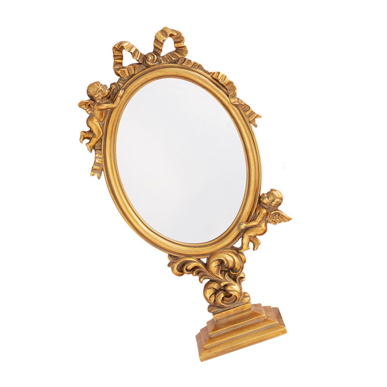 Miroir de maquillage vintage pour coiffeuse et chambre chic