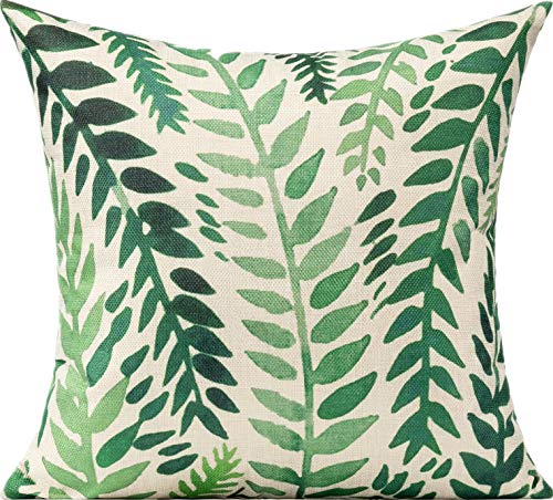 All Smiles Outdoor Throw Pillow Covers For Patio Funitures Summer Green Decor Accent Pillows For Porch Bench 18 X 18 Set Of 4 Summer Tropical Forest Cushions #TOP2