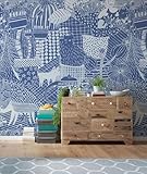 Instructions de montage incluses (français non garanti). Appliquez la colle sur le mur à tapisser et appliquez les bandes sur mesure sur le mur. Sans bulles ni plis.