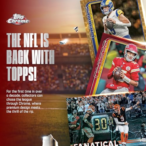 Image of 2025 Topps Chrome Football - Factory Sealed - Mega Box