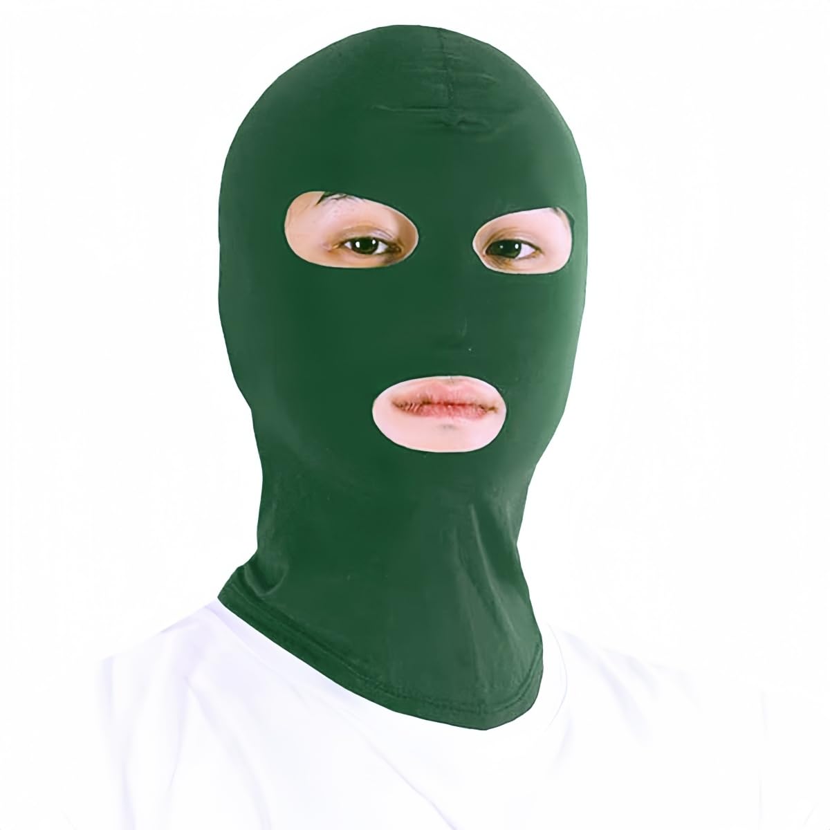 3 Hole Ski Mask 1-2 Pack Balaclava Face Mask with Mouth Hole Shiesty Mask Men Women Motorcycle Full Face Cover for Football