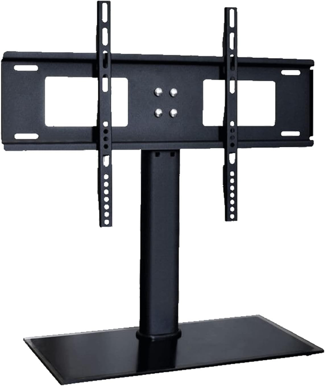 asdchZen Monitor Arms Tv Stand Universal Tv Stand Desktop Tv Stand,Suitable For 32-55 Inch Tvs,Adjustable Height,With Tempered Glass Base