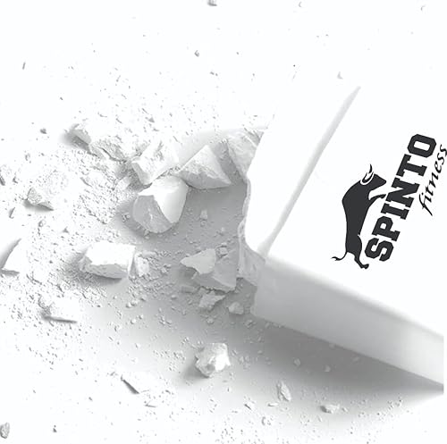 Miniatura 2 de Spinto Fitness Chalk Block - Paquete de 8 tizas de carbonato de magnesio puro para agarre y control de humedad, levantamiento de pesas,
