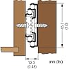 400921 FR5001.ECD Ball Bearing Slide, 350 mm Full Extension, 100 lb. Weight Capacity Zinc Finish