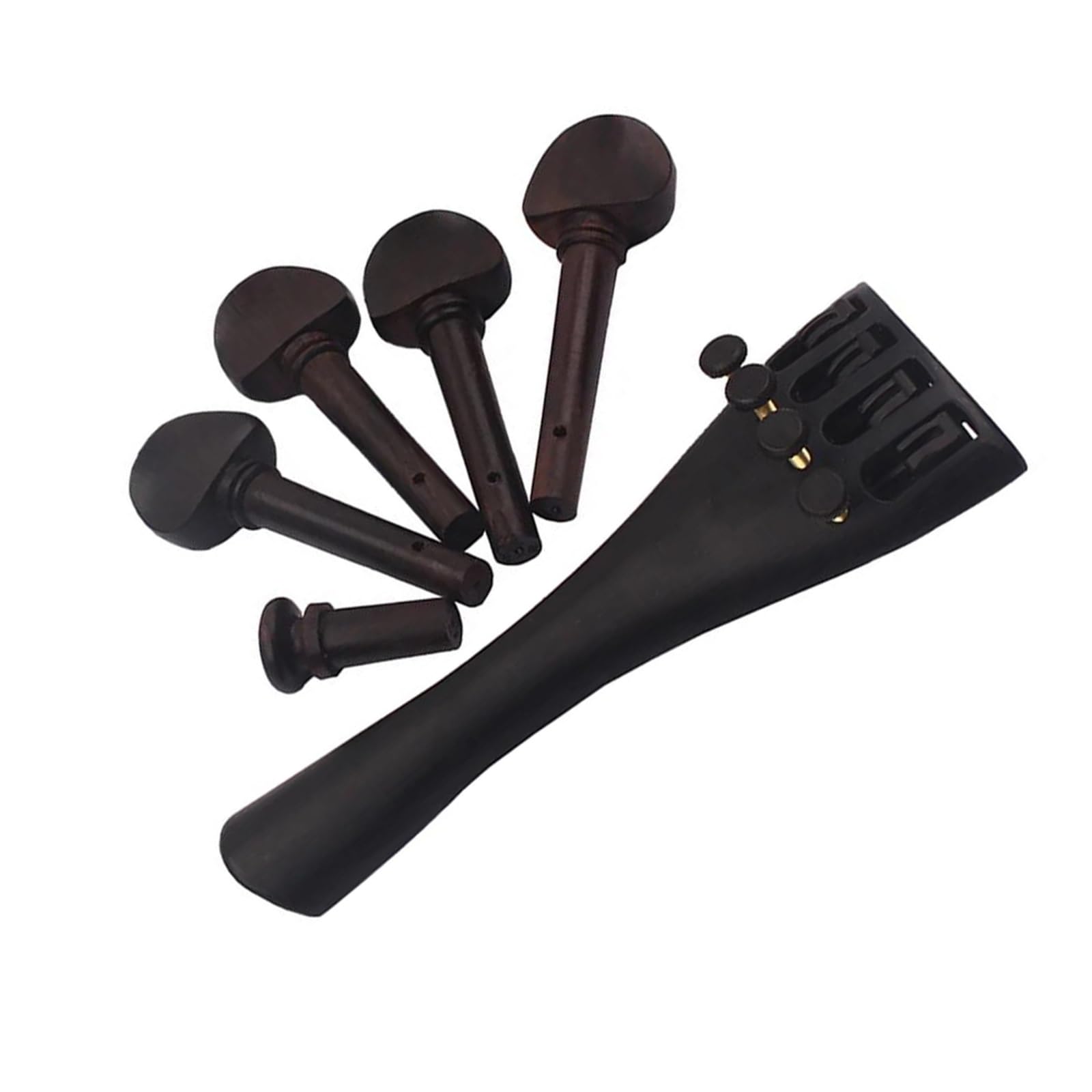 Kit Accessori Violino Set Di 4 Cordiere Per Violino In Lega Di Alluminio Con Accordatori Fini Integrati Piroli In Ebano E Altro Ancora