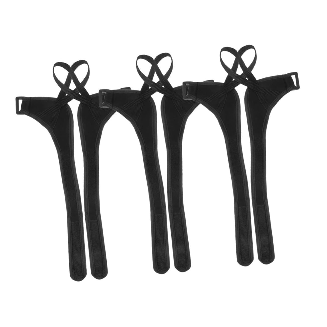 Milisten 6 Stück Skistock-Armband Rohrgriff Ski-Armband Handschlaufe Für Den Gehstock Skihalterband Stock Für Frauen Gurte Für Kletterstöcke Rucksackgurte Gehstockgurte Schwarz Polyester