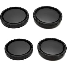 Kamerageh use + Objektivr ckdeckel f r Sony E-Mount Fit A7CII ZV1 a7RIV a7Riii a7iii A7R A7S A7SII A6700 A6400 A6300 A6000 Kamera 2er-Pack