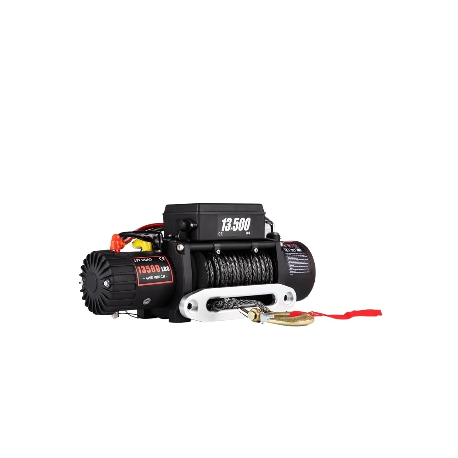 Verricello Elettrico 13500 LBS 12V Sintetico For Fune Di Traino 27M / 92FT Paranco Sollevamento For Rimorchio For Auto 4X4 ATV Camion Fuoristrada Barca