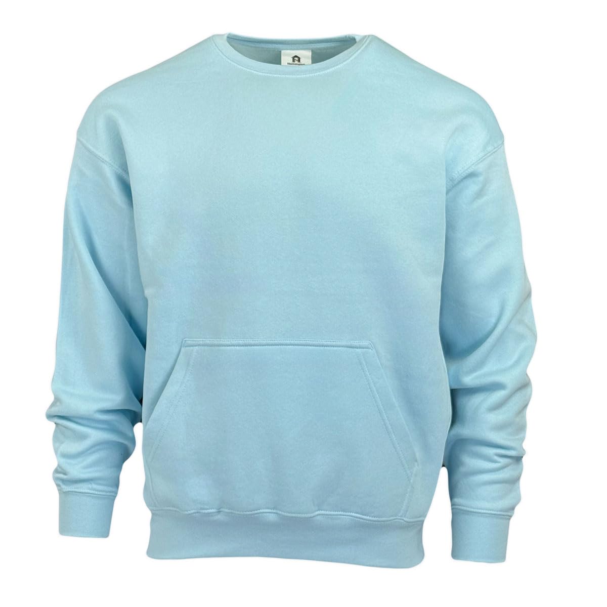 Homespun Ultra Soft 3-End Ringspun Cotton/Poly Fleece Pouch Pocket Crews