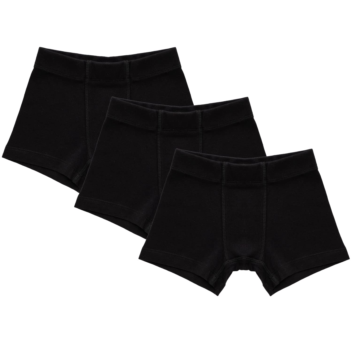 ORGANICKID Boys 100 Organic 100 Cotton Underwear GOTS Certified Kids Toddler Boxer Briefs Pack of 3