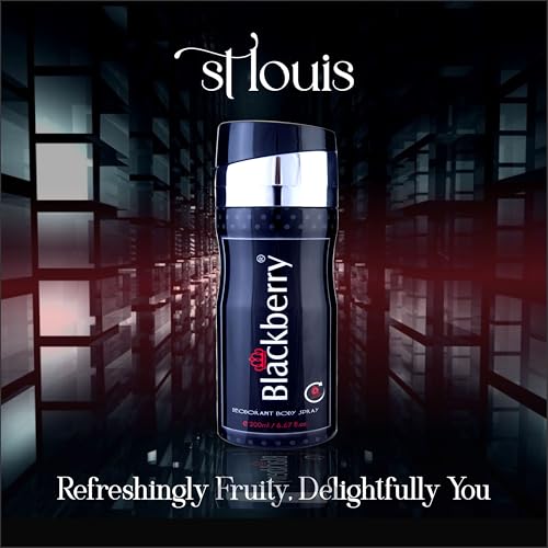 Image of St. Louis BlackBerry Original Blackberry Deodorant Spray 200ml Long Lasting Fresh Fragrance Unisex Deo Daily wear Deodorant