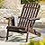 IDZO Outdoor Wooden Folding Adirondack Pre-Assembled BackRest, Wood Patio Chair for Garden Backyard Porch Pool Deck Firepit