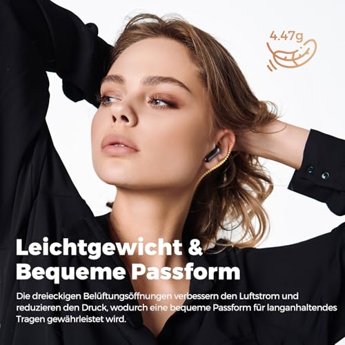 SoundPEATS Air5 Lite Bluetooth Kopfhörer, Hi-Res Audio In Ear Kopfhörer mit LDAC-Codec, 13mm Treiber, Spatial Audio… – Ansicht 6