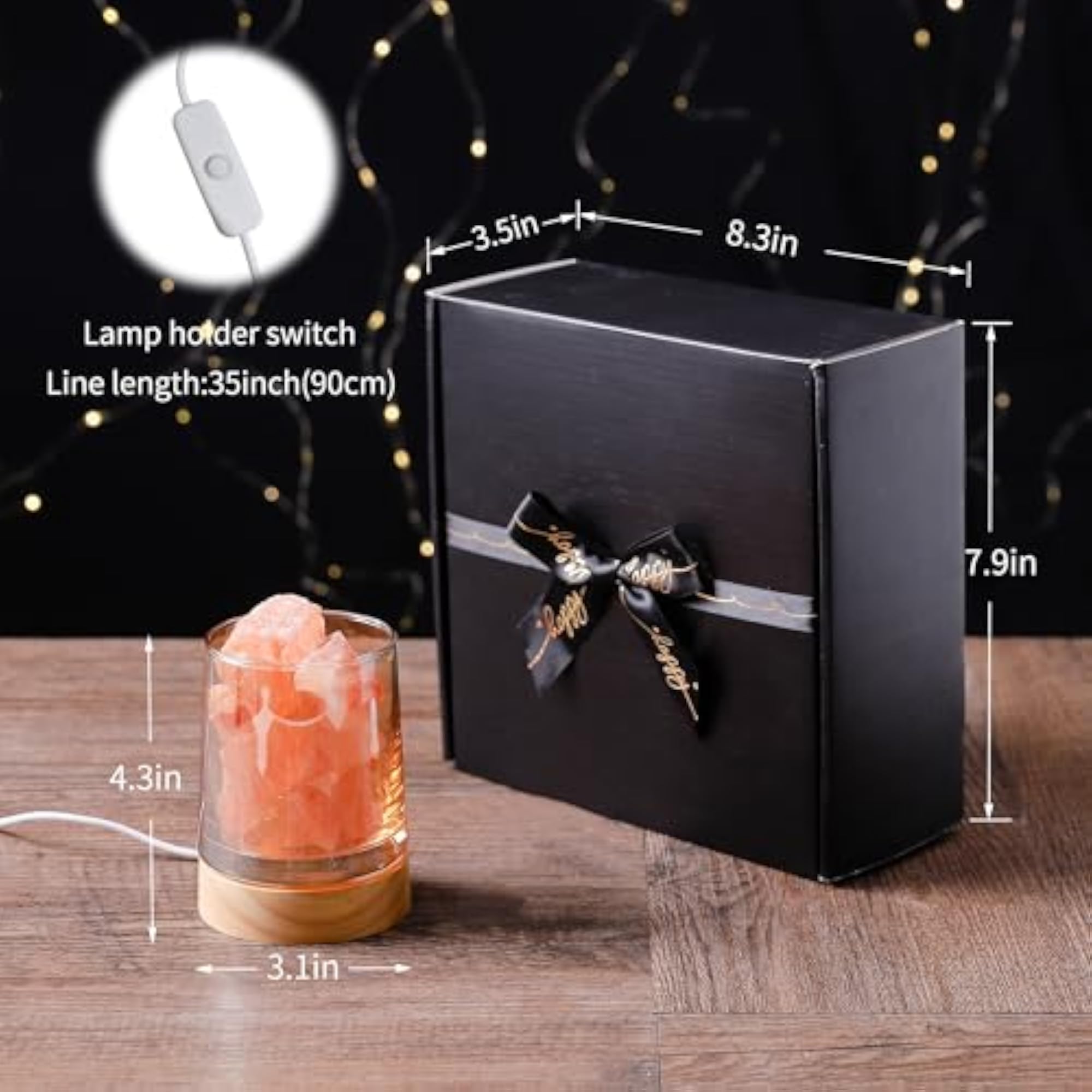 Himalayan Salt Stone Lavender Essential Oil Diffuser Gift Set