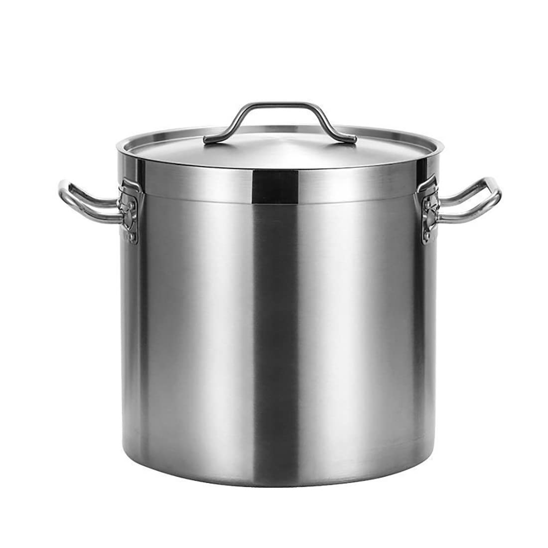 Stainless steel soup pot, 304 Stainless Steel Thickened,with Lid for Commercial Household Canteen Soup Pot(17 Litres)