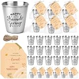 Roshtia 40 Set Happy Friendsgiving Shot Glasses Friendsgiving Party Favors 2.36oz Stainless Steel...