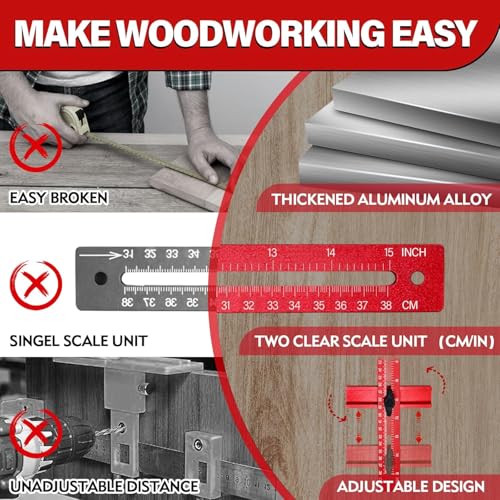 Image of New 4 in 1 Router Milling Groove Bracket, Aluminum Alloy Router Circle Cutting Jig, Multifunctional RouterGuide for Cutting Circles, Adjustable RouterJig Tool for Woodworking