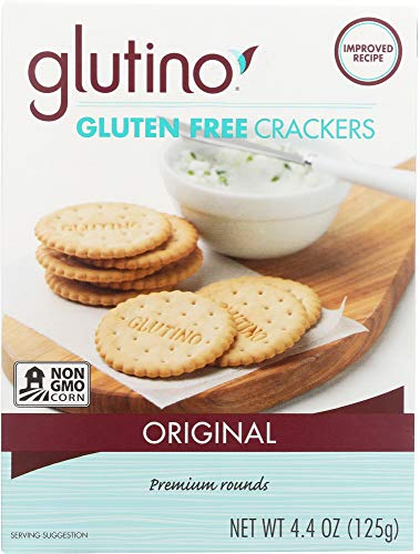 Glutino Gluten Free Crackers, Original, 4.4 Ounce Boxes (Pack of 6)