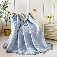 Amazon.co.jp: 夏用洗えるエアコンキルト、マルチレイヤーコットン