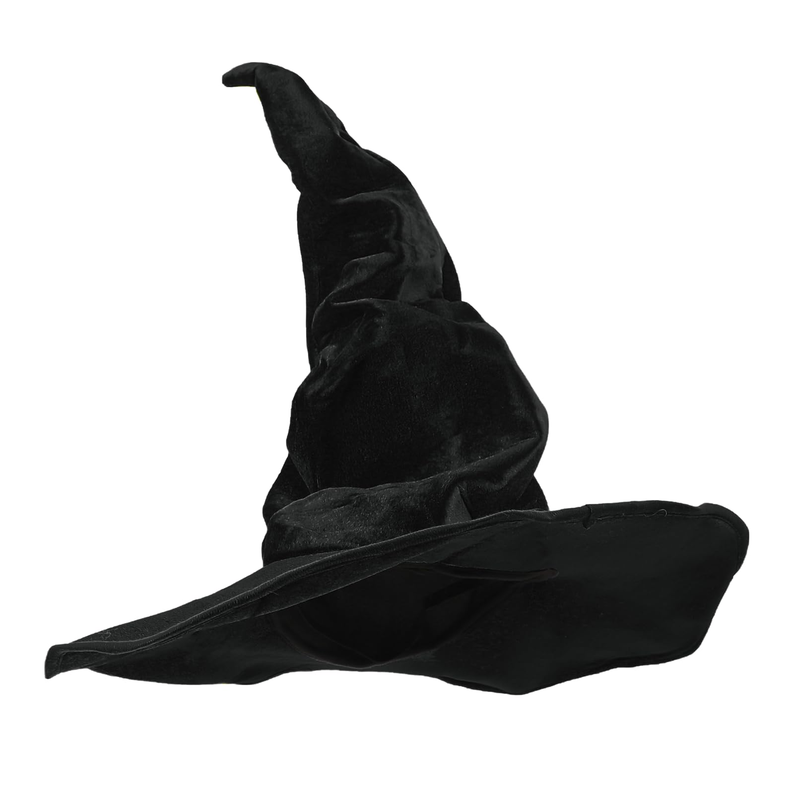 FakeFace 2PCS Witch Hat Long Nail Glove Set Wizard Bend Corner Hat Claw Glove Halloween Witch Magician Dress up Costume for Adult - Image 3