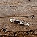 Old Timer 104OT Small Canoe 4.7in Stainless Steel Traditional Folding Pocket Knife with Clip Point and Drop Point Blades, Sawcut Handle, and Convenient Size for EDC, Camping, Hunting, and Outdoors