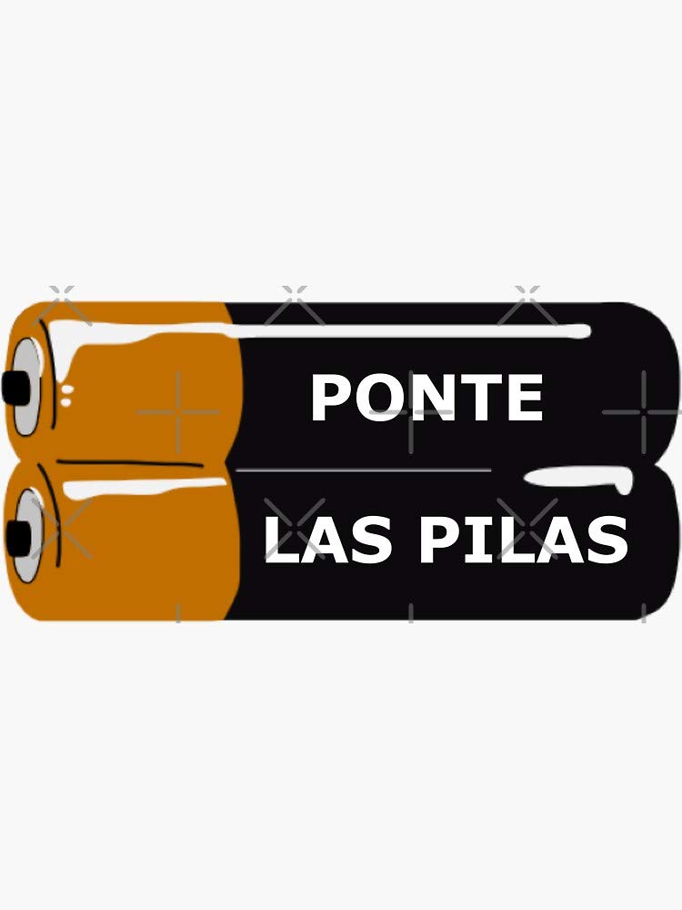 Ponte Las Pilas Sticker - Sticker Graphic -Stickers for Hydroflask Water Bottles Laptop Computer Skateboard, Waterproof Decal Stickers