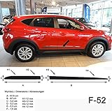 - die Seitenschutzleisten bestehen aus PU Kunststoff schwarz (Polyurethan), die Oberfläche ist ähnlich matt wie viele andere verwendete schwarze Kunststoffanbauteile in der Automobilbranche