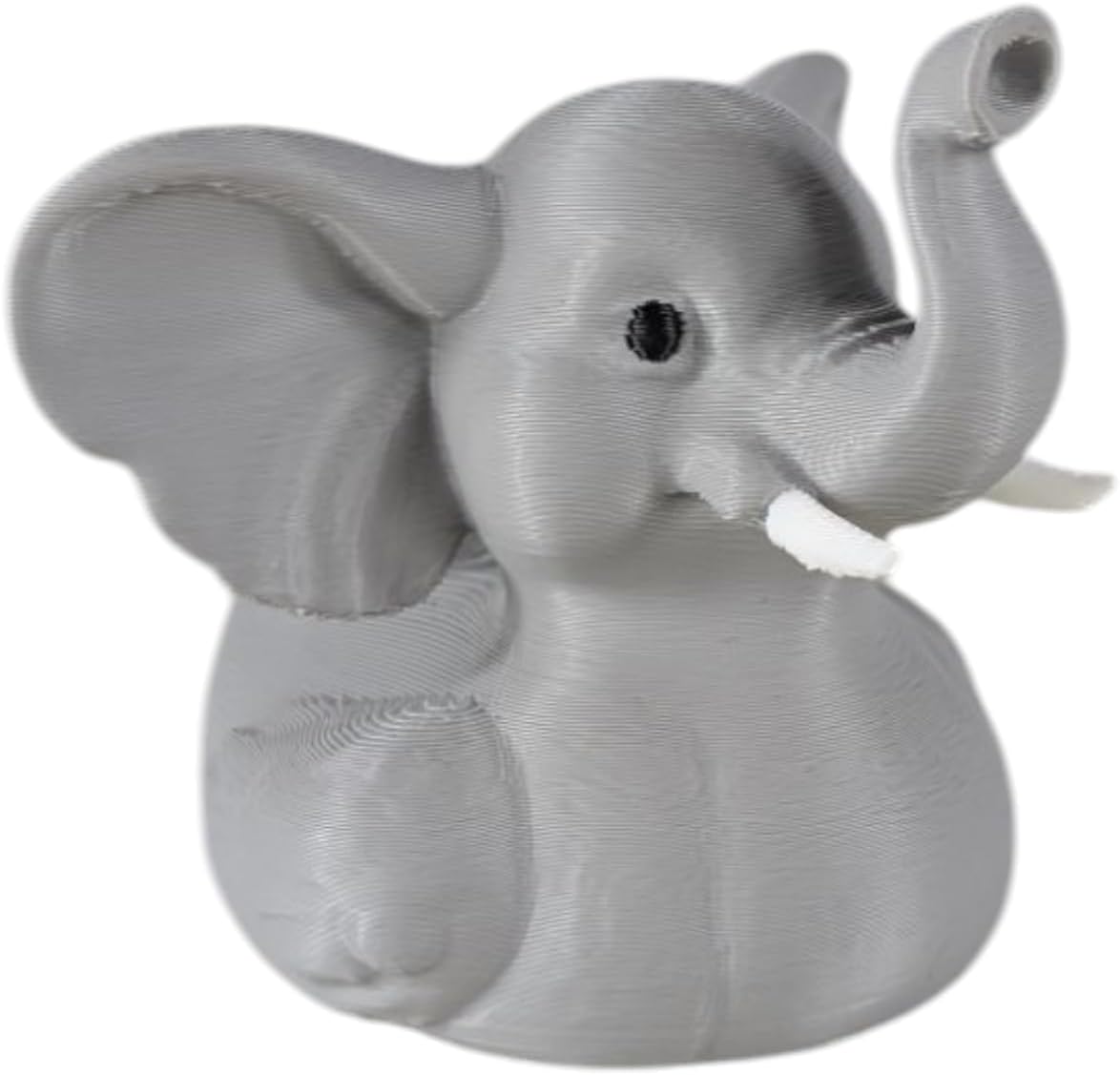 Safari Elephant Duck Collectible Figurine - Unique Hybrid Design Desk Decor, Eye-Catching Shelf Display, for Adults - 3D Printed in Canada image 2