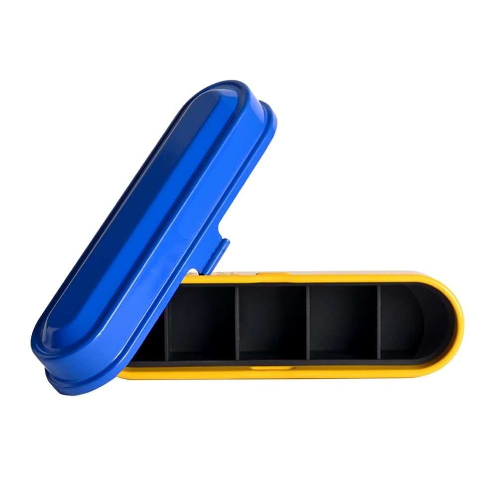 KODAK Film Case Etui na 5 rolek folii 35mm-kompaktowa,stalowa obudowa retro do zabezpieczania rolek folii(azul)(folia nie wchodzi w zakres dostawy)