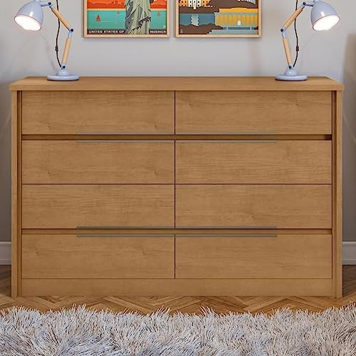 Cômoda 8 Gavetas Urban Espresso Móveis Amêndoa Clean