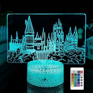 Night Light for Kids Castle LED Décor Lamp with Remote & Smart Touch 7 Colors + 16 Colors Changing Dimmable Castle Kids…