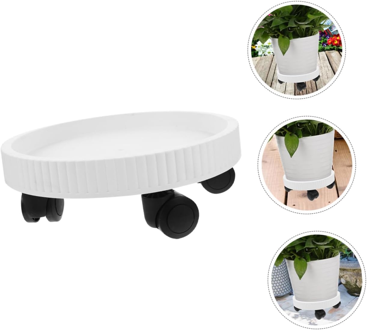 Heavy Duty Rolling Plant Tray with Wheels Flower Pot for Easy Use Planter Tray for Potted Plants and Bonsai Capacity