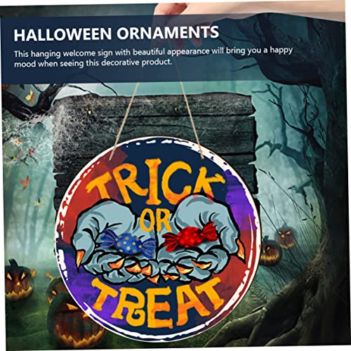 Decoración de Halloween para puerta delantera: el set de madera perfecto 3