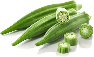 Okra Seeds 70+（Abelmoschus Esculentus) Fresh Green Most Popular Okra on The MarketOrganic Vegetables Fruit Easy to Grow Plants Seeds for Planting Garden Outdoor