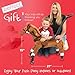 Power Pony Ride On Toy for 2+ Kids - Power Ponies Push Pull Kids Ride On Horse for Toddlers with A Removable Parent-Controlled Push Handle for Easy Rides, Brown, Champ