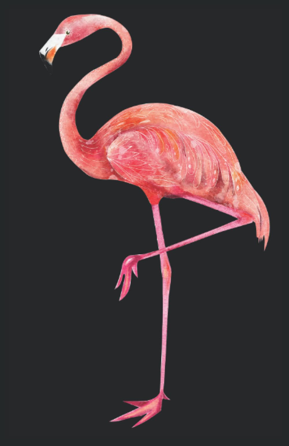 Flamingo: 5.5" x 8.5" Journal for writing Down Habits Diary, Notebook, Ruled/Lined, 192 Pages