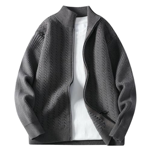 Chaqueta de punto de alta calidad con acabados suaves para el ocio masculino