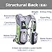 TRIWONDER Running Vest for Men Women Hydration Backpack Water Pack 5.5L Lightweight Runner Marathon Trail Hiking Cycling (Black&Grey - with 2 Water Bottles)