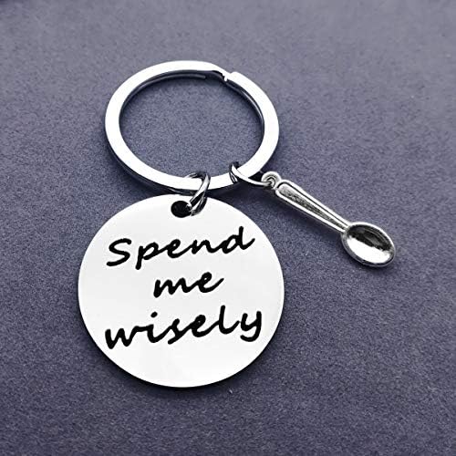 Amazon.co.jp Spoon Theory ギフトキーチェーン 「Spend Me Wwisy」チャーム キーチェーン スプーン