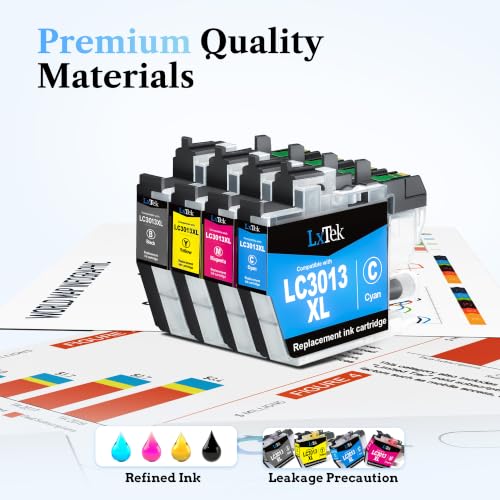 Image of LC3013 Ink Cartridges BK /C /M /Y Compatible for Brother LC3013 High Yield