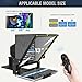GEIMRSY 13-inch HD Wide-Angle teleprompter, manually Adjustable in Height and Compatible with Multiple Devices, with Remote Control and Free teleprompter app(13 inch)