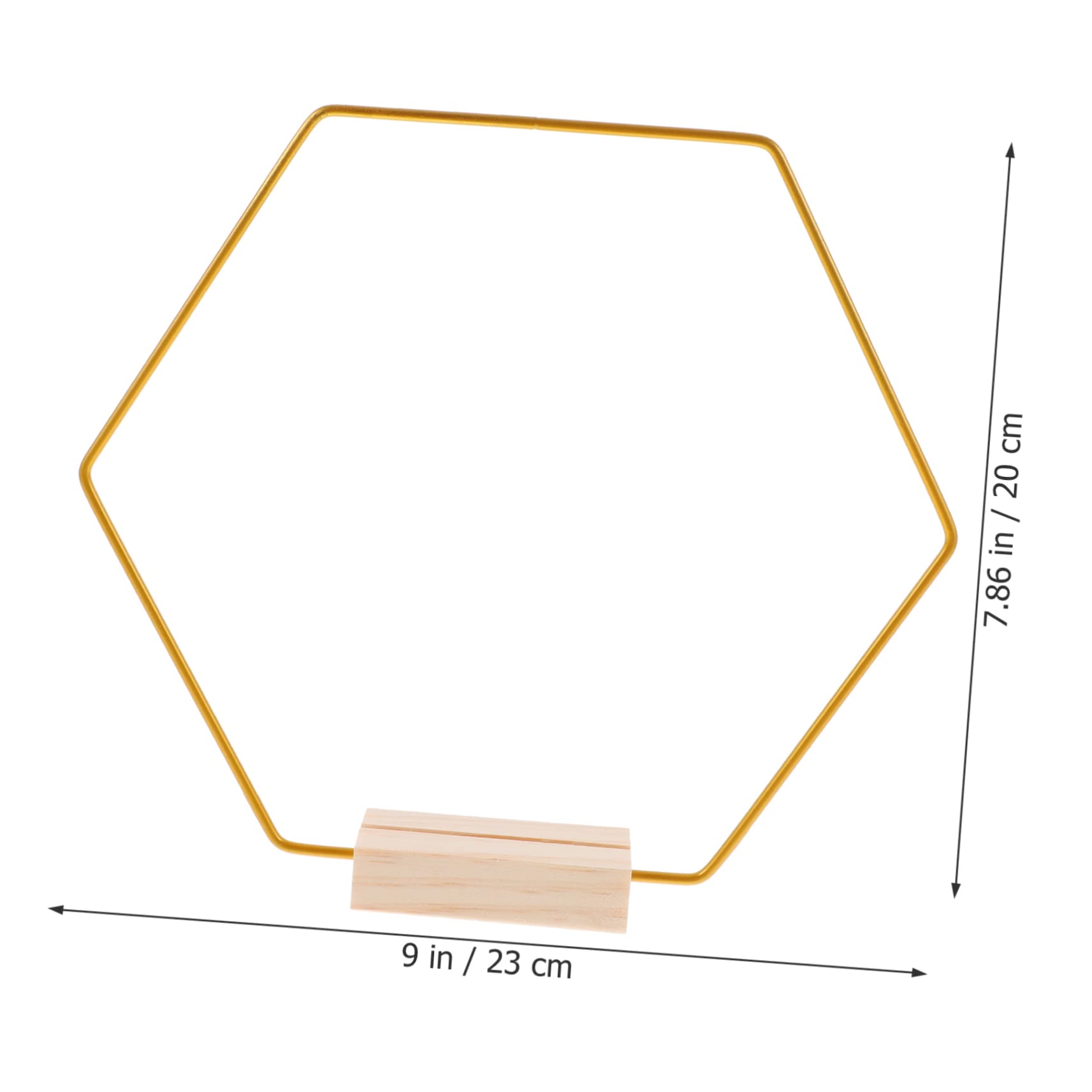 6juego Aros De Metal Hexagonales para DIY De Base para Decoración De Mesa y De Sueños