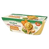 BLEDINA Idées de Maman Haricots Verts Carottes Veau a la Creme 2x200g