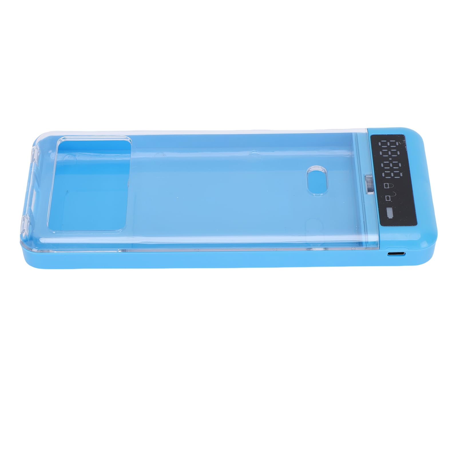 Topiky Phone Lock Box with Timer, Portable Cell Phone Jail Box, Self Control Locking Container, Smartphones Jail with Timer to Reduce Screen Time, Locker to Help Kids,Students (Blue)