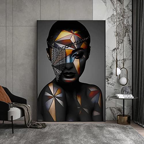 Affiches Figure Art Africain pour un Salon Moderne Grand Format 80x110