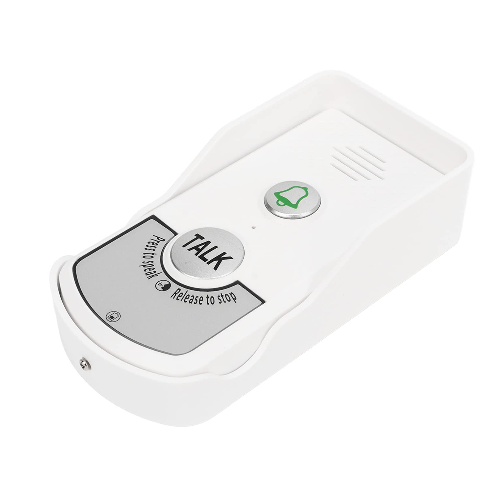 Timbre inalámbrico de intercomunicación, 1000m Distancia Timbre electrónico de Largo Alcance para el hogar Aula, Recargable Timbre de la Puerta Timbre con luz de intercomunicación