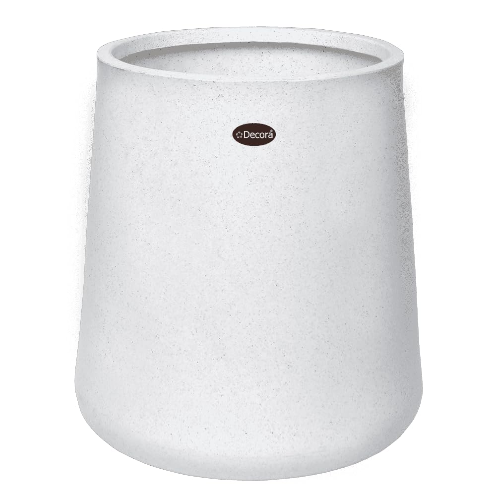 Decora Flora High Pot (Stone White)(Small)(Without Drainage Hole)(FLH 30) || Pots for Plants Polymer || Indoor-Outdoor || Non-Breakable || Non-Fading || Plant Directly || (B09RB786SY) Amazon Price History, Amazon Price Tracker