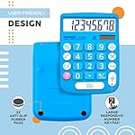 CATIGA Desktop Calculator 8 Digit with Solar Power and LCD Display, Big Buttons, for Home, Office, School, Class and Business, 4 Function Small Basic Calculators for Desk, CD-8185 - Image 4