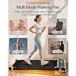 FUNRAY Versatile Walking Pad Treadmill with Incline - Dual-Sided Under Desk Treadmill with Foot Massage,2 in 1 Walking Machine for Home/Office with 330LBS Weight Capacity - Image 4