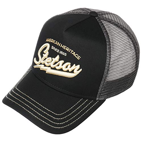 Stetson Since 1865 Trucker Cap Men Black One Size #TOP1
